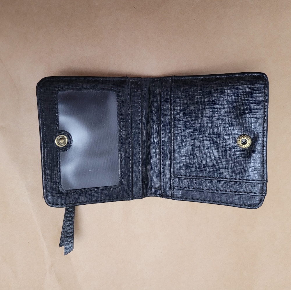 Fossil Small Bifold Wallet Brown Black - Picture 9 of 12